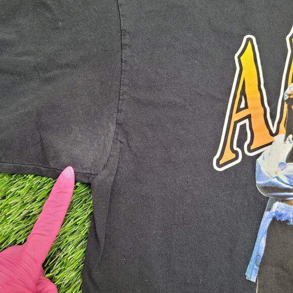 Aaliyah Rap-Tee Shirt Womens Large 20x27 Black R&B - Picture 6 of 12